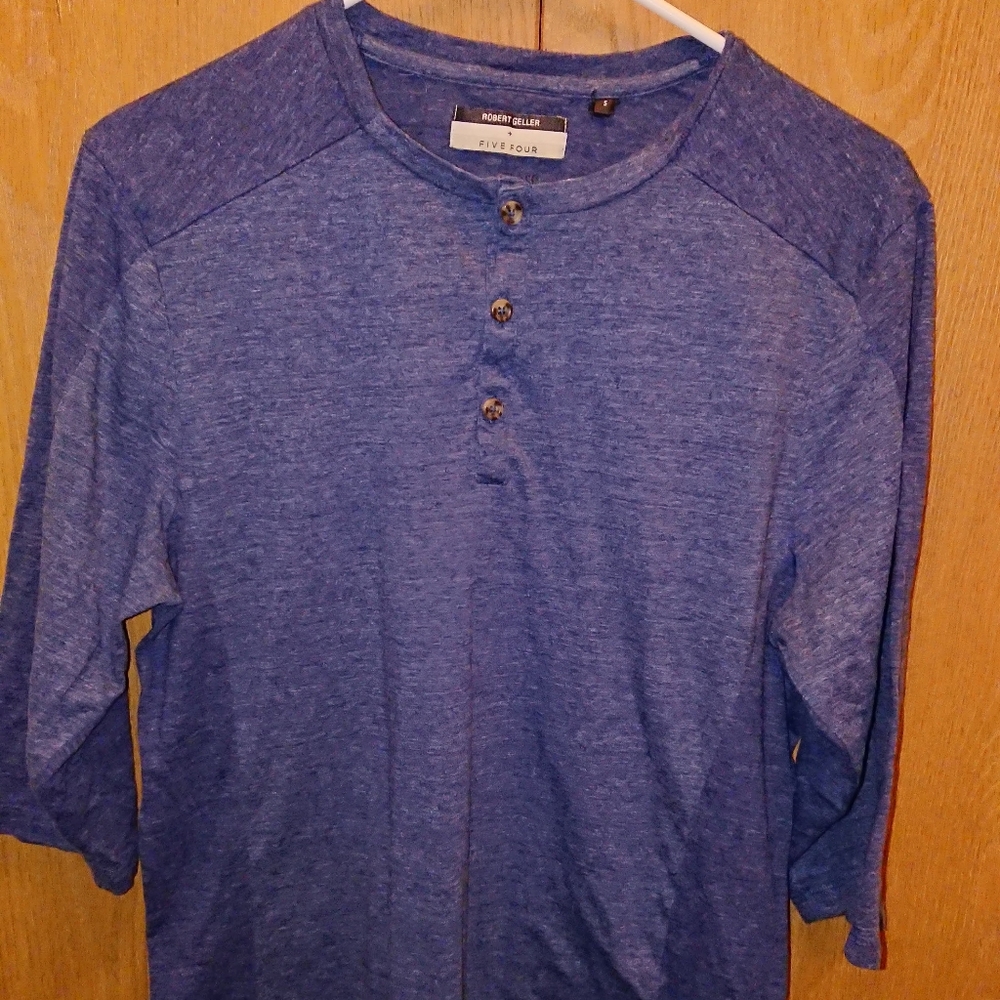FIVE FOUR Men's 3/4 Sleeve Crew Neck Baseball
